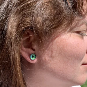 Misztik Macskaszem 10 mm-es pontfülbevaló kollekció