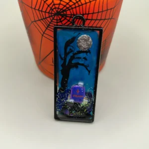 Midnight halloweeni bezel gyanta medál kollekció