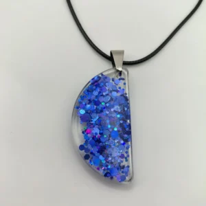 Hold alakú epoxi medál