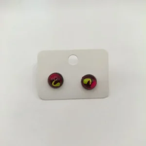 Üveggolyó hatású 10 mm-es pontfülbevaló