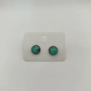 Üveggolyó hatású 10 mm-es pontfülbevaló