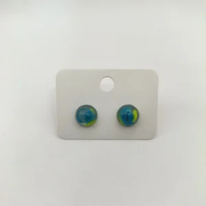 Üveggolyó hatású 10 mm-es pontfülbevaló
