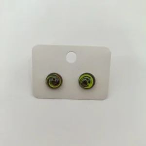 Üveggolyó hatású 10 mm-es pontfülbevaló