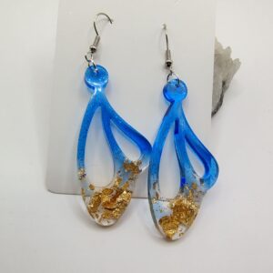 Karcsú Banánlevél lógós fülbevaló