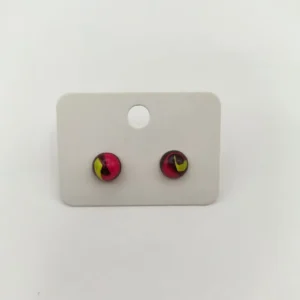 Planéta Mini 8 mm-es üveggolyó hatású pontfülbevaló kollekció