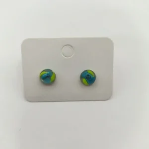 Planéta Mini 8 mm-es üveggolyó hatású pontfülbevaló kollekció