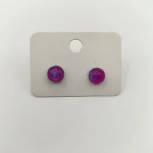 Planéta Mini 8 mm-es üveggolyó hatású pontfülbevaló kollekció