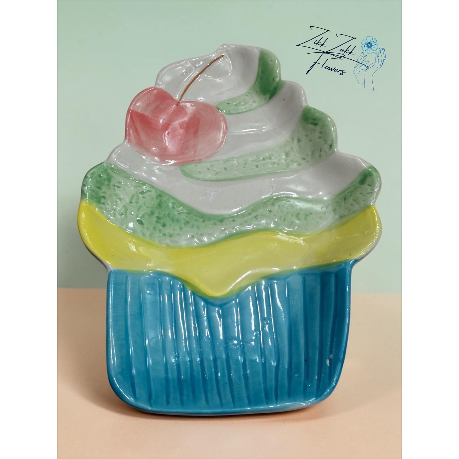 Cupcake formájú dekorációs tál