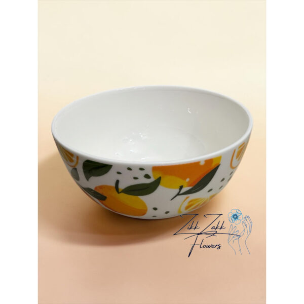 Narancs mintás kerámia tál