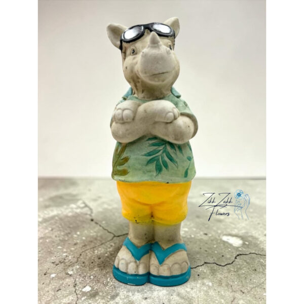 Nyári dinoszaurusz dekor figura napszemüvegben