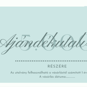 Ajándékutalvány – 5.000,- forint