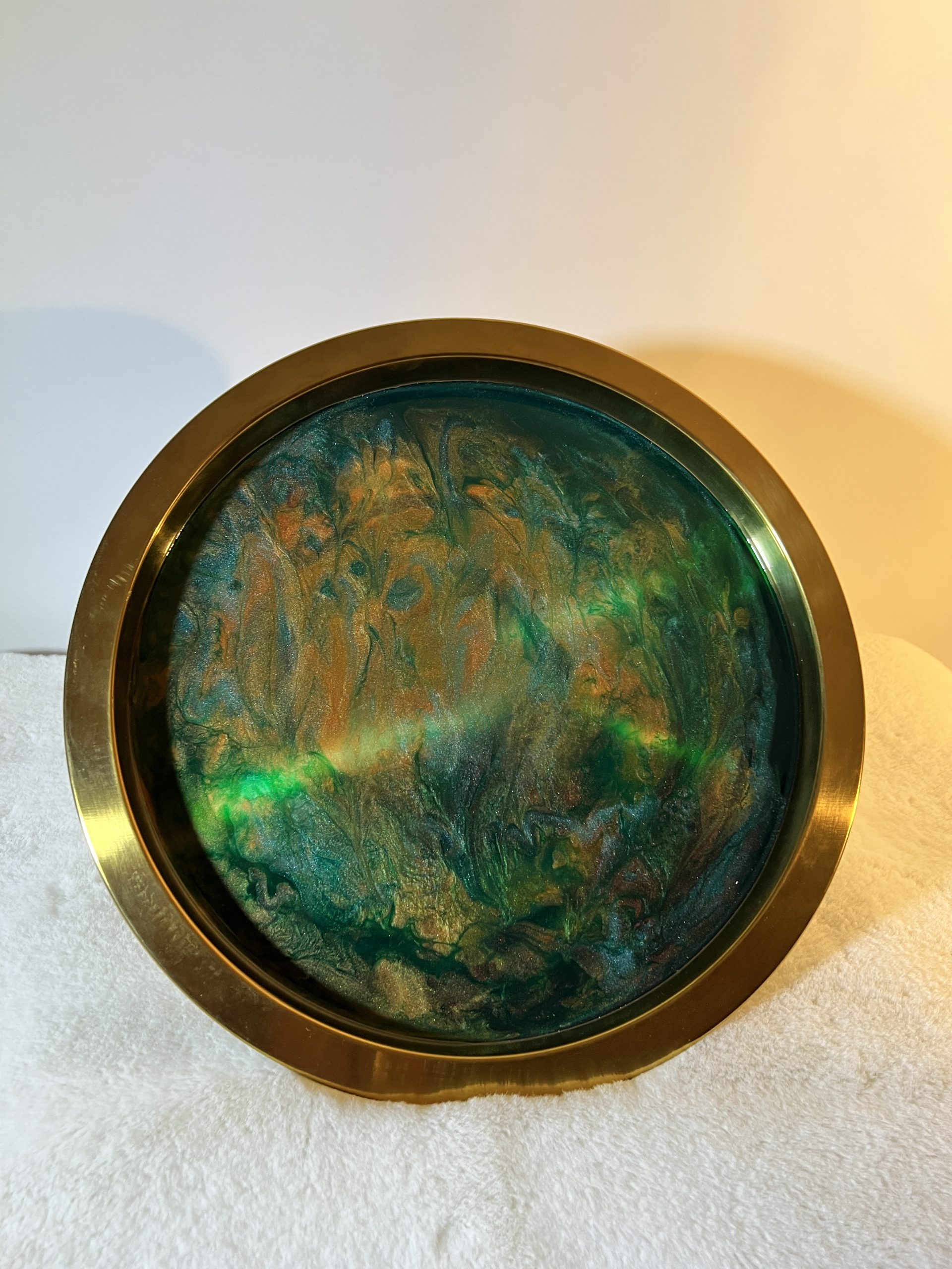 Arany epoxy tálca