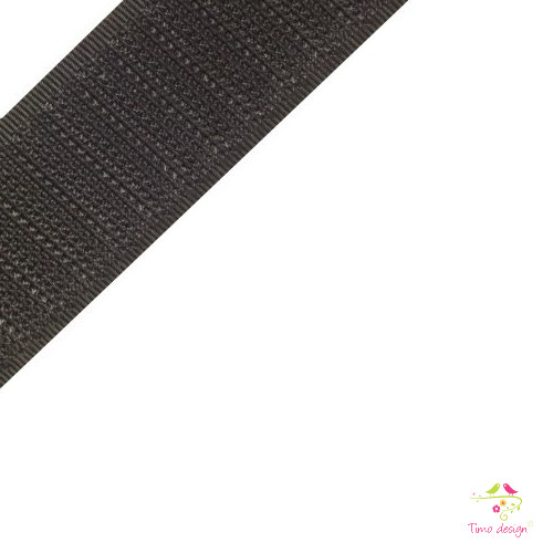 Texacro fekete 30 mm széles tépőzár, kampós