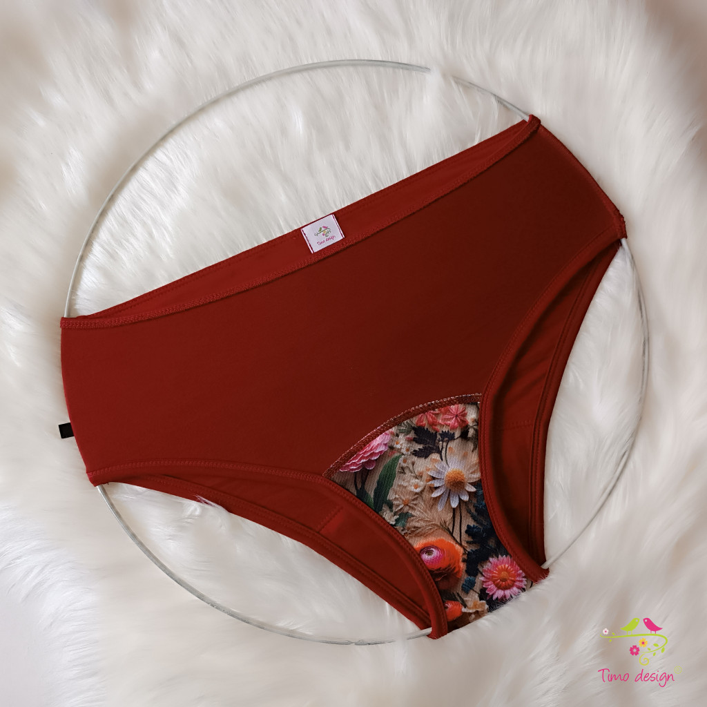 „Bársonyvirág” menstruációs bugyi – közepes erősségű vérzéshez
