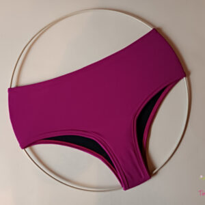 Magenta brazil menstruációs bikini, fürdőruha alsó, fürdőbugyi