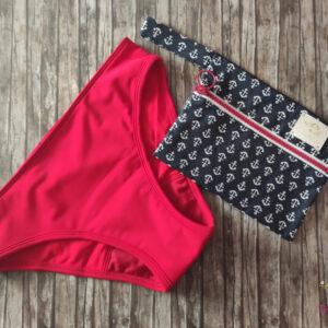 Pipacspiros menstruációs fürdőruha alsó, bikini alsó, fürdőbugyi