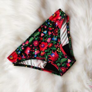 Matyó mintás bikini fazonú menstruációs bugyi