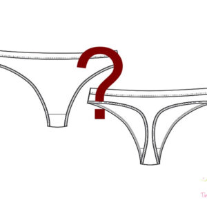 Menstruációs tanga enyhe vérzéshez, meglepetés mintával / színben