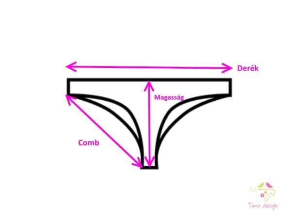 Piros menstruációs tanga enyhe vérzéshez
