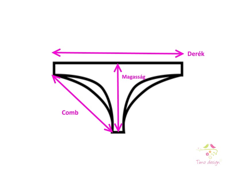Piros menstruációs tanga enyhe vérzéshez
