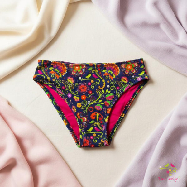 Timo design egyedi grafikás tini menstruációs bugyi erős vérzéshez, bikini fazonú