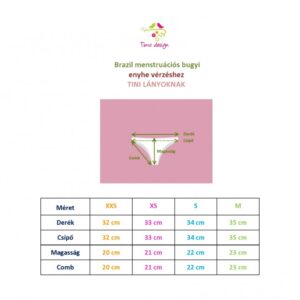 Tini lányoknak- párduc mintás brazil menstruációs bugyi, enyhe vérzéshez