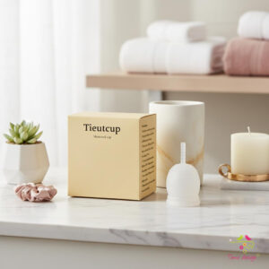 Tieutcup menstruációs kehely sterilizáló pohárral – extra erős vérzéshez