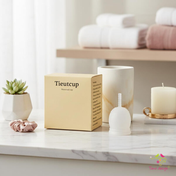 Tieutcup menstruációs kehely sterilizáló pohárral – extra erős vérzéshez