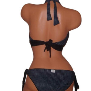 Fekete bikini szett (kifordítható alsóval) + menstruációs bikini alsó