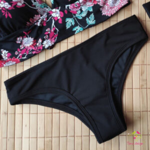 Fekete bikini szett (kifordítható alsóval) + menstruációs bikini alsó