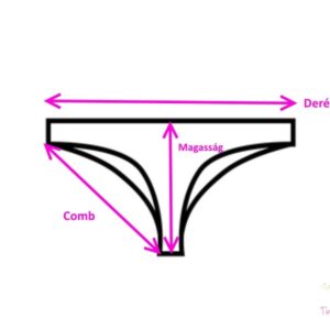 Piros menstruációs tanga enyhe vérzéshez