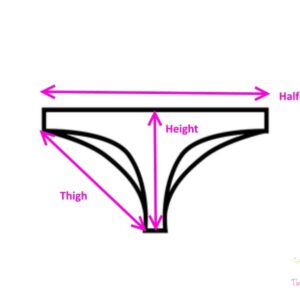 Piros menstruációs tanga enyhe vérzéshez