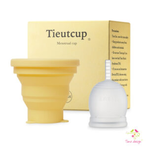 Tieutcup menstruációs kehely sterilizáló pohárral – extra erős vérzéshez