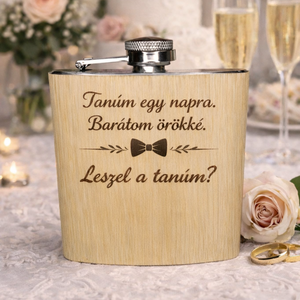Férfi tanú felkérő flaska