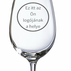 Borospohár saját logóval 10 db