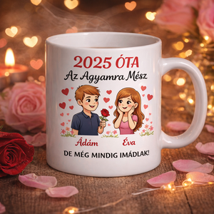 Személyre szabott romantikus bögre – „Az agyamra mész… de még mindig imádlak!”