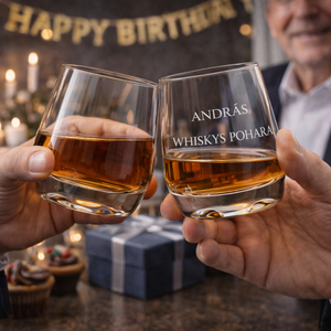 Whiskys pohár – névre szóló