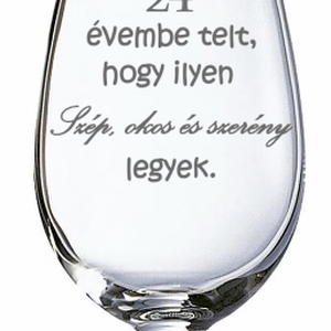 Vicces Gravírozott pohár születésnapra