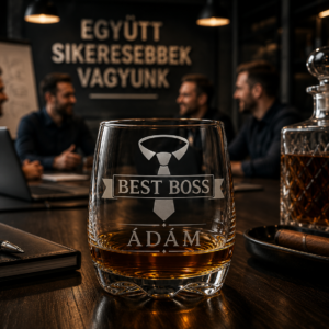 Best Boss whisky pohár