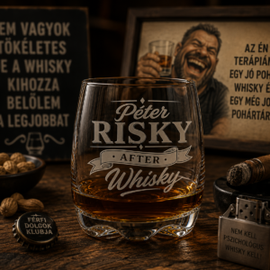 Risky After Whisky whisky pohár