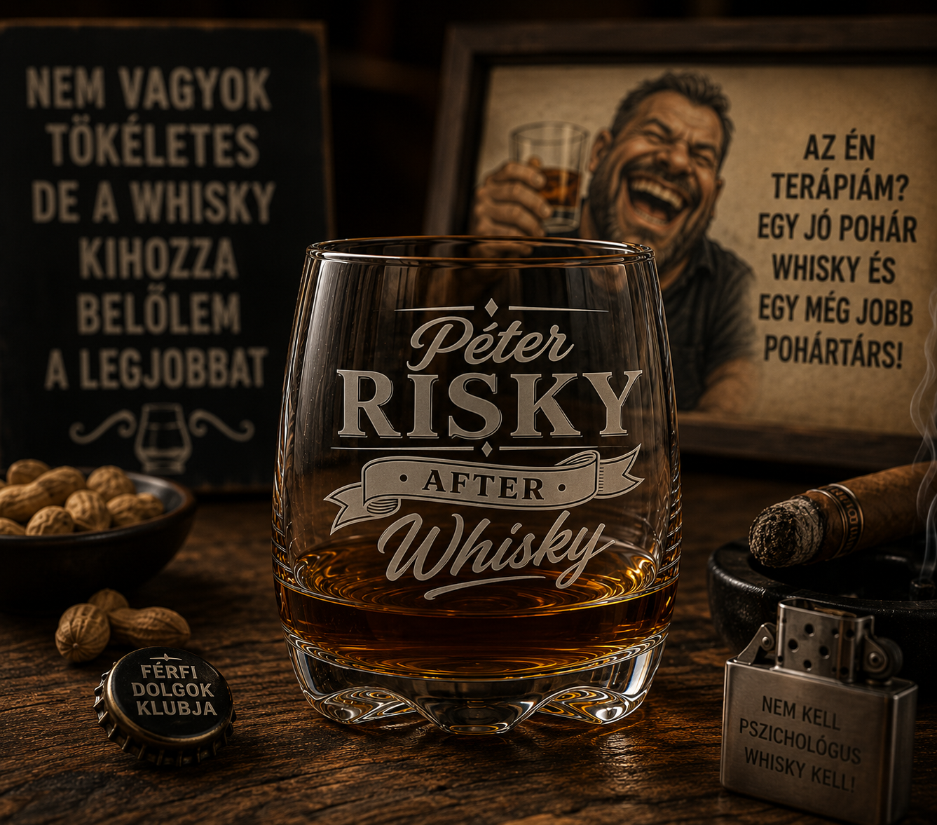 Risky After Whisky whisky pohár