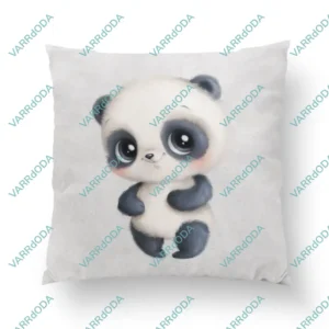 Édes panda szürke prémium párna