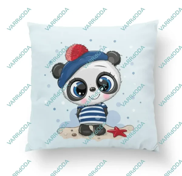 Tengerész panda prémium párna