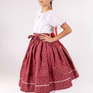 Bordó néptáncos szoknya
