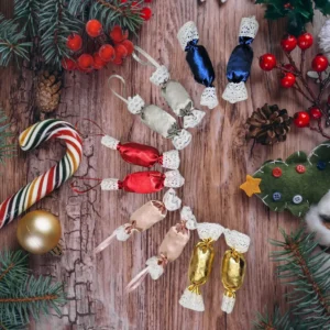 Textil szaloncukor több színben