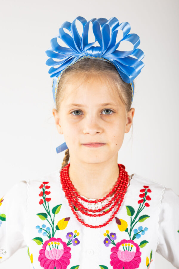 Kicsi kék bukros pántlika