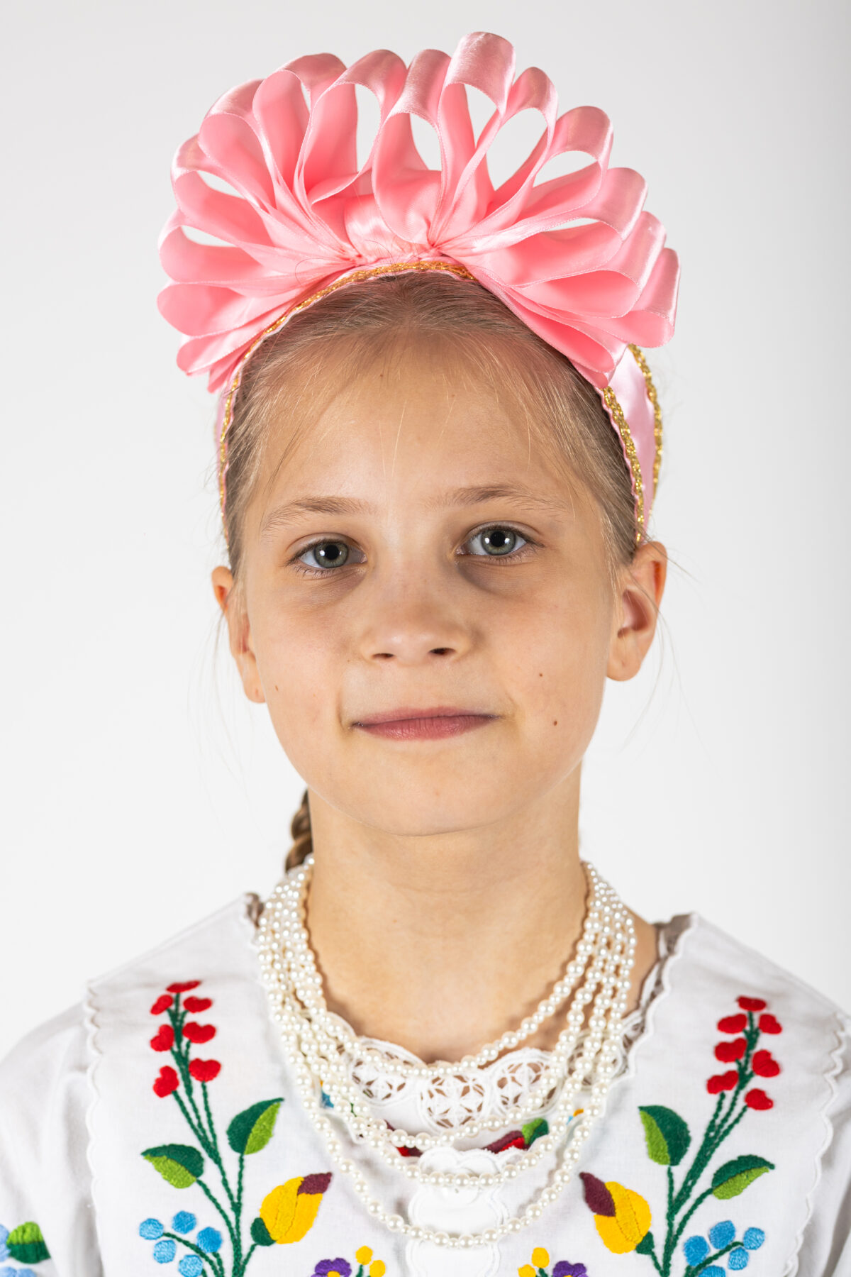 Rózsaszín bukros pántlika
