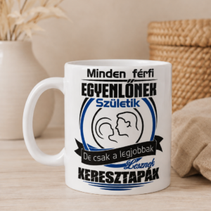 Keresztanya és Keresztapa páros bögre – ajándék a legjobb keresztszülőknek