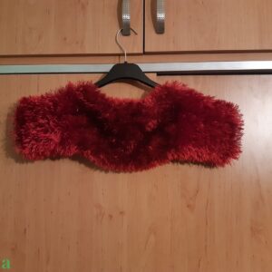 Kötött rövidujjú piros boleró kislánynak