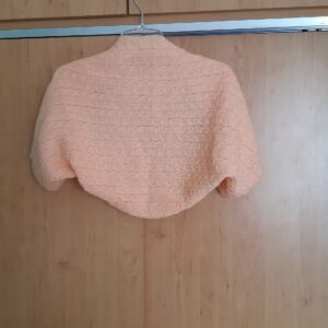 kötött bolero, vallmelegítő